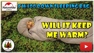 NatureHike CW400 Sleeping bag  Will it Keep me Warm [upl. by Peggie]