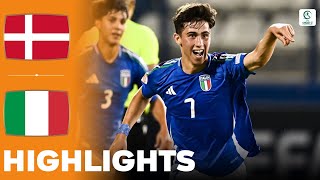 Italy vs Denmark  Highlights  U17 European Championship Semi Final 02062024 [upl. by Ynned707]