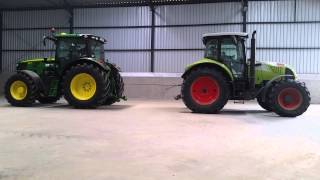 Claas arion 620 cebis vs john deere 6140r [upl. by Jelena]