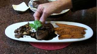 How To Cook Filet Mignon With Balsamic Reduction Mushroom Pan Sauce [upl. by Aneekan811]