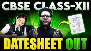 CBSE Date Sheet 2024 🚨  CBSE Latest News  Class 12th Board Exams Schedule 🤯 [upl. by Ahsemad]