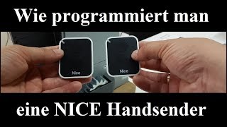 NICE Wie programmiert man eine Handsender  43392 MHz  TUTORIALS  die erste Methode [upl. by Primaveria]