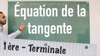 Équation de la tangente à la courbe [upl. by Fayette]