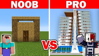 NOOB Vs HACKER  I CHEATED in a Build Challenge 😂 With ProBoiz95 [upl. by Gualtiero302]