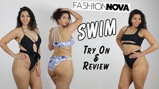 Fashion Nova Swimsuit Haul and Review 2 [upl. by Nemrak965]