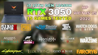 HP Victus 15 2022  i5 12th Gen 12450H RTX 3050  Test in 15 Games [upl. by Dina53]