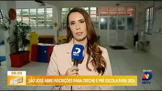 Inscrições abertas para creche e préescola em São José para o ano letivo de 2024 [upl. by Gottfried342]