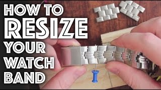 How to Resize  Adjust a Watch Band [upl. by Lacefield]