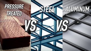 Pressure Treated VS Steel VS Aluminum Framing Outdure Pt 2  Dr Decks [upl. by Khalil]