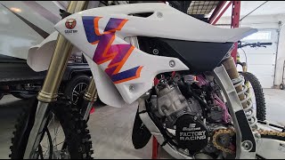 2024 YZ125 50th Anniversary Edition  PreBuild Preview 50 years for Yamaha and FMF [upl. by Andreana909]