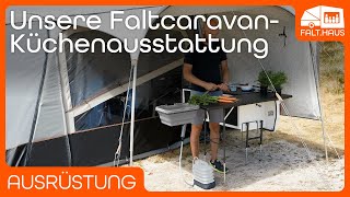 Unsere CampingKüche im Camplet Passion Faltcaravan [upl. by Eelorac373]