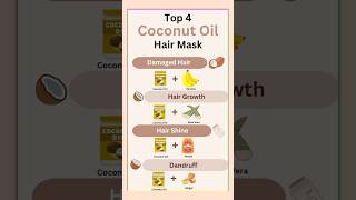 Coconut oil hair mask  Use of coconut oil girlshorts trending haircare fashiontrends [upl. by Wemolohtrab]