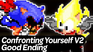 Vs Sonicexe Confronting Yourself V2 with Good Ending and New Content  Friday Night Funkin [upl. by Nilde]