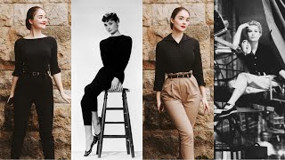 10 OUTFITS Inspired by Audrey Hepburn amp Grace Kelly  Vintage Fashion Inspo [upl. by Darelle226]