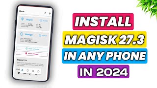 Install Magisk Manager Latest Version in Any Android  How to Install Magisk Manager Without Root [upl. by Bergerac]