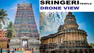 Sringeri sharada temple drone view [upl. by Suertemed]