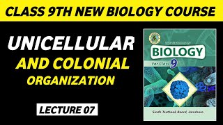 Unicellular organization class 9 Biology class 9 chapter 1 Colonial organization class 9 [upl. by Ahsaten144]