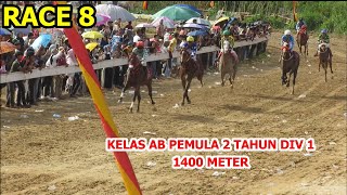 RACE 8  KELAS AB PEMULA 2 TAHUN DIV 1  PACU KUDA BUKITTINGGI 2024 [upl. by Ariella]