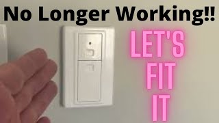 Wall Mounted Garage Door Opener No Longer Works  How to change the Battery [upl. by Kong685]