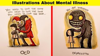 Illustrations About Mental Illness And Their Accurate Depictions Says It All [upl. by Tnomed]