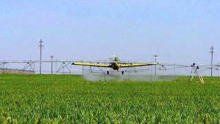 Crop Dusting  Air Tractor 802  Muleshoe Tx [upl. by Imuyam201]