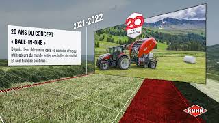 KUHN – « BaleInOne » un concept unique depuis 20 ans combiné presseenrubanneuse BIO [upl. by Stinson]