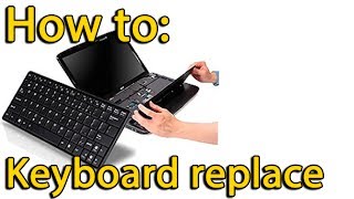 How to replace keyboard on Lenovo ThinkPad T510 W510 laptop [upl. by Yhcir9]