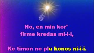 VENKOS NI EN GLORO  Graphics Enhanced Karaoke in Esperanto of We shall overcome [upl. by Lau]