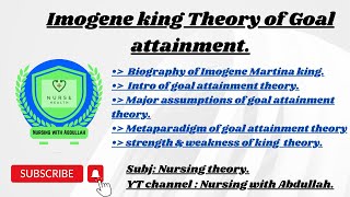 Imogene theory of goal attainment in urdu BsN 7th PostRn 2nd semester Nursing theory [upl. by Laise]