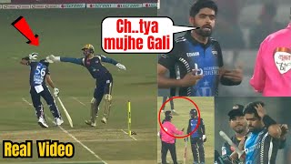 Babar Azam angry on wicket keeper during live BBL match [upl. by Linder649]