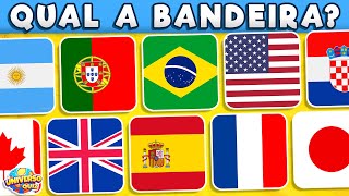 Adivinhe as BANDEIRAS dos PAÍSES 🎌 Adivinhe os Países pela Bandeira [upl. by Zeret]