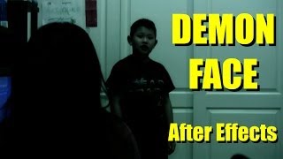 Demon Face After Effects CS5  Ghost in the Mirror [upl. by Iaoh]