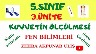 5 Sınıf Fen Bilimleri 3Ünite Kuvvetin Ölçülmesi Konu AnlatımıSoru Çözümü [upl. by Alikam]