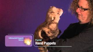 Folkmanis® Ferret Puppet Demo [upl. by Brottman223]