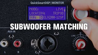 Subwoofer matching for ElectroVoice portable powered loudspeakers [upl. by Pitzer386]