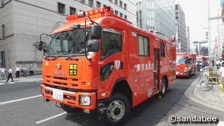 火災現場に臨場し活動する消防隊。The fire brigade which was dispatched in the fire spot [upl. by Ettennal519]