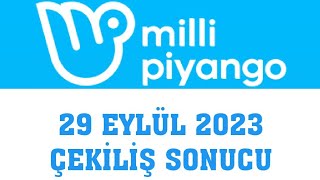 Milli Piyango Çekiliş Sonuçları 29 Eylül 2023 [upl. by Jit36]