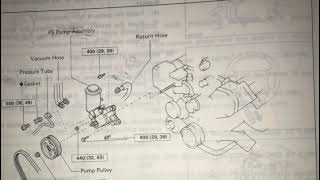 Lexus LS400 Power Steering Pump Removal [upl. by Inge]