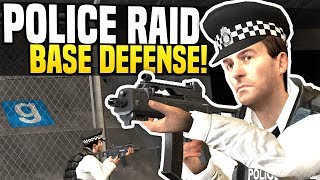 POLICE RAID  Gmod DarkRP  Strong Base Build [upl. by Wallinga951]