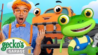 Gecko and Blippi Sing Along Songs  Geckos Garage  Trucks For Children  Cartoons For Kids [upl. by Sherer]