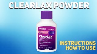 Clearlax powder how to use Uses Dosage Side Effects Contraindications [upl. by Alemat]