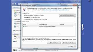 Desfragmentar un disco duro en Windows 7 [upl. by Eilema]