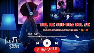 dil ne yeh kha dil se lofi song 🥰🎧❤️slowed reverb9XMtseriesB4UMusicChannelYouTubeMrBeast [upl. by Rustie274]