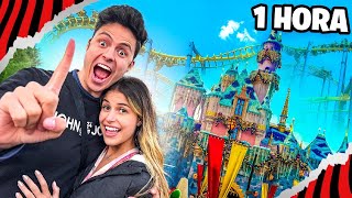 SOBREVIVENDO 48 HORAS NA DISNEY COM A MINHA NAMORADA  VLOG DE 1 HORA [upl. by Googins8]