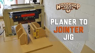 Turning My Planer Into A Jointer  Squaring wood with a planer  Jig prototype [upl. by Hoffer]