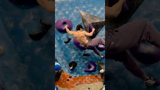 Flashed⚡️Purple Slopersv68 climbing rockclimbing indoorclimbing shorts youtubeshorts viral [upl. by Norrie]