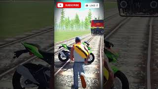 🥲TRAIN ACCLDENT IN INDIA BIKE DRIVING 3D😥 [upl. by Broddy711]