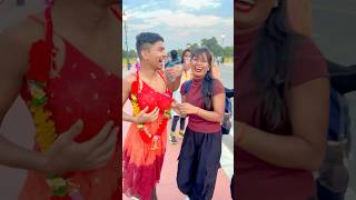 क्या डाला हे मालाfunny publicrecation girlreaction trending [upl. by Nannie]