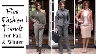 How I Style 5 Top FallWinter 2016 Fashion Trends [upl. by Casteel213]