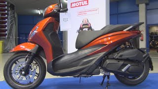 Piaggio New Beverly S 400 hpe Motorcycle 2023 Exterior and Interior [upl. by Datnow105]